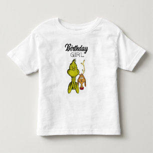 Grinch Schoolbord Verjaardagsmeisje Kinder Shirts
