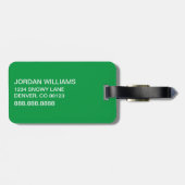 Grinch Snowboarden Bagagelabel (Achterkant horizontaal)