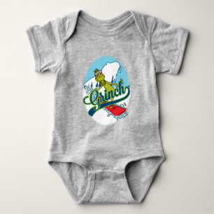 Grinch Snowboarden Romper