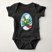 Grinch Snowboarden Romper (Voorkant)