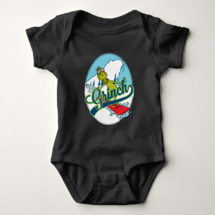 Grinch Snowboarden Romper