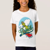 Grinch Snowboarden T-shirt (Voorkant)