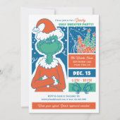 Grinch Ugly Sweater Holiday Party Feestdagenkaart (Voorkant)