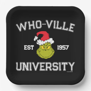 Grinch   Who-ville Universiteit Opgericht 1957 Papieren Bordje