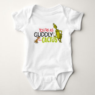 Grinch You're as Cudly as a Cactus Quote Romper