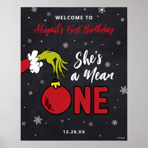 Grinch Ze is een Kreng 1e Verjaardag Poster