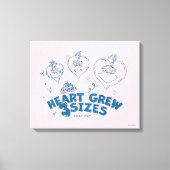 Grinch's Heart groeide 3 maten Canvas Afdruk (Voorkant)