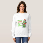 Grinchy Bigfoot Festive Sweater (Voorkant volledig)