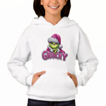 Grinchy Vrouw — Roze & Zilveren Holiday Hoodie van