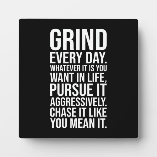 Grind Every Day - Motivational Fotoplaat (Voorkant)