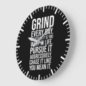 Grind Every Day - Motivational Grote Klok (Hoek)