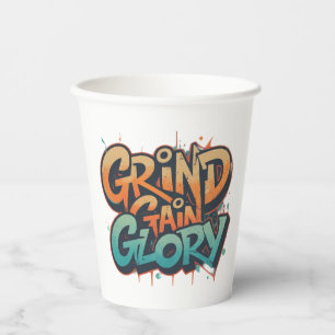 Grind, Gain, Glorie Papieren Bekers