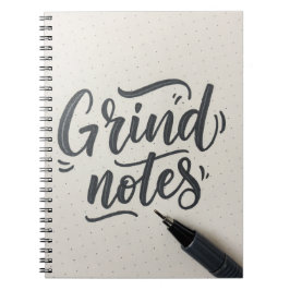 Grind Notes Journal – Handgeschreven Stijlontwerp Notitieboek