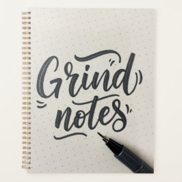 Grind Notes Journal – Handgeschreven Stijlontwerp Planner