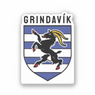 Grindavík Wapenschild - IJsland Sticker