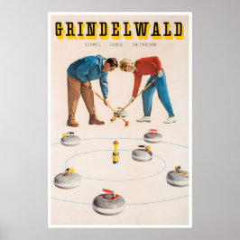 Grindelwald Art Zwitserse Reisposter Zwitserland Poster
