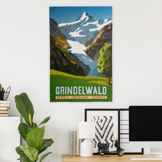 Grindelwald, Berner Oberland, Schweiz, Affiche de (Bureau à domicile)