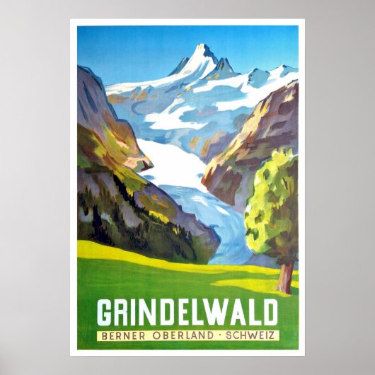 Grindelwald, berpiek, Zwitserland,  Poster (Voorkant)