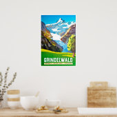 Grindelwald, berpiek, Zwitserland,  Poster (Keuken)