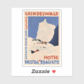 Grindelwald Bristol Beau-Site Hotel Sticker (Vel)