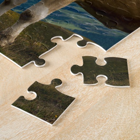 Grindelwald Cow - Bernese Alps - Zwitserland Legpuzzel (Zijkant)