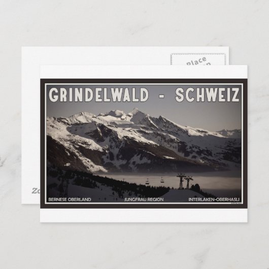Grindelwald Fog Briefkaart (Voorkant / Achterkant)