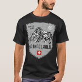 Grindelwald Mountain Switzerland Emblem  Classic T T-shirt (Voorkant)