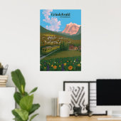Grindelwald Suisse Affiche de voyage (Bureau à domicile)