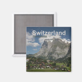 Grindelwald Suisse Magnet Travel Souvenir (Recto/Verso)