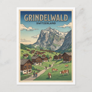 Grindelwald Zwitserland Briefkaart