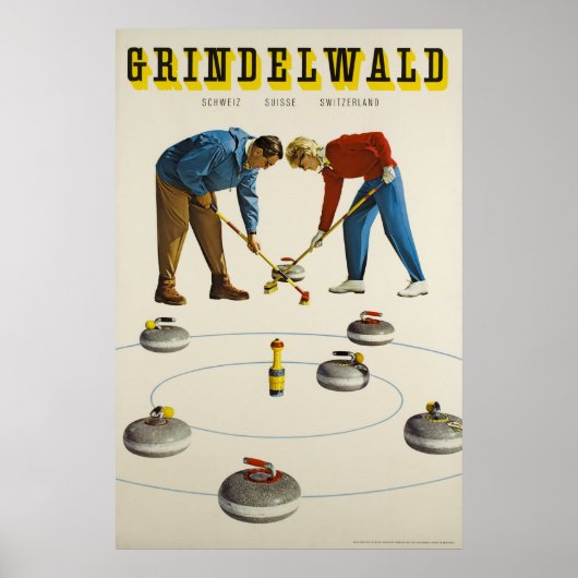 Grindelwald, Zwitserland, reisposter Poster (Voorkant)