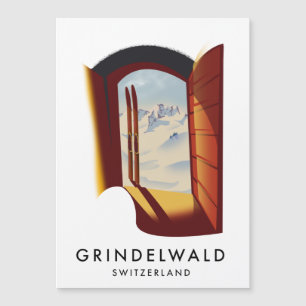Grindelwald Zwitserland ski poster