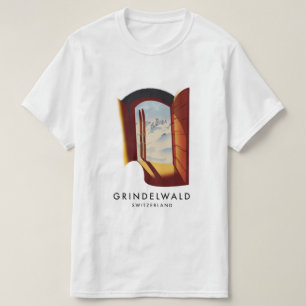 Grindelwald Zwitserland ski poster T-shirt
