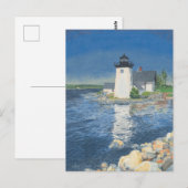 Grindle Point-vuurtoren Briefkaart (Voorkant / Achterkant)