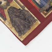 Gringonneur Tarot werp Fleece Deken (Hoek)