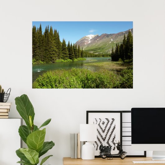 Grinnell Creek in Glacier National Park Poster (Thuiskantoor)