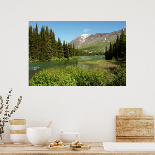 Grinnell Creek in Glacier National Park Poster (Keuken)