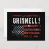 Grinnell Iowa Briefkaart (Voorkant / Achterkant)