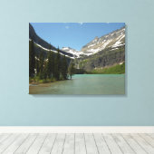 Grinnell Lake in het Nationaal Park Glacier Canvas Afdruk (Insitu (Houten vloer))