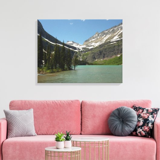 Grinnell Lake in het Nationaal Park Glacier Canvas Afdruk (Insitu (Woonkamer))