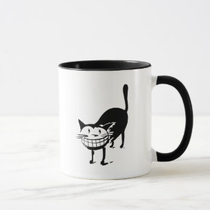 Grinning Cat Mug à café à deux tons