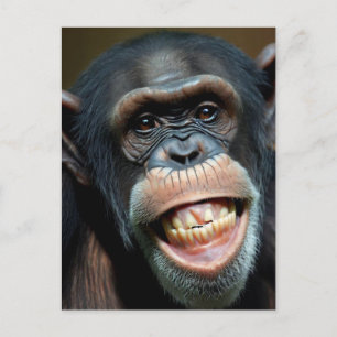 Grinning Chimpansee Briefkaart