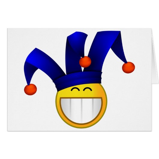 Grinning Emoji Jester (Voorkant Horizontaal)