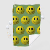 Grinning Face Golf Ball Golfhanddoek (Insitu)