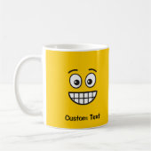 Grinning Face with Open Eyes Coffee Mug (Gauche)
