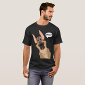 Grinning German Shepherd Dog T-shirt (Voorkant volledig)