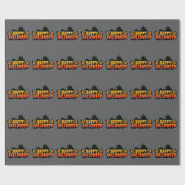 Grinning Ghouls, Haunted Halloween Cadeaupapier