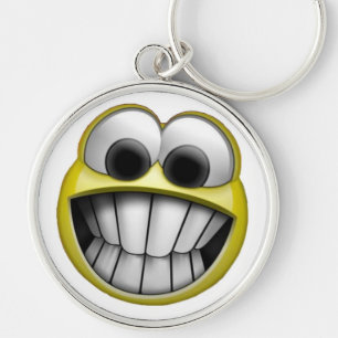 Grinning Happy Face Sleutelhanger