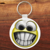 Grinning Happy Face Sleutelhanger (Voorkant)