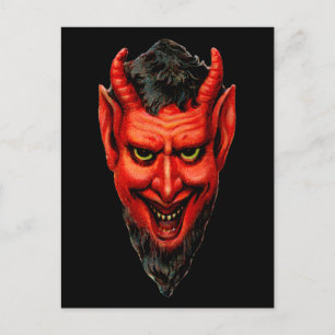 Grinning Krampus Briefkaart